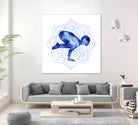 Yoga Flow IV by Grace Popp on GIANT ART - blue leisure