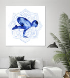 Yoga Flow IV by Grace Popp on GIANT ART - blue leisure