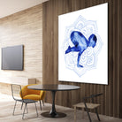 Yoga Flow IV by Grace Popp on GIANT ART - blue leisure