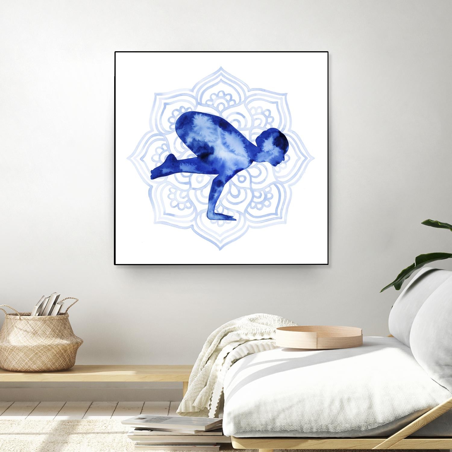 Yoga Flow IV by Grace Popp on GIANT ART - blue leisure