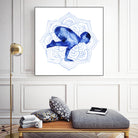 Yoga Flow IV by Grace Popp on GIANT ART - blue leisure