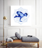 Yoga Flow IV by Grace Popp on GIANT ART - blue leisure
