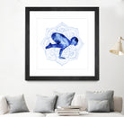 Yoga Flow IV by Grace Popp on GIANT ART - blue leisure