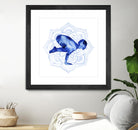 Yoga Flow IV by Grace Popp on GIANT ART - blue leisure