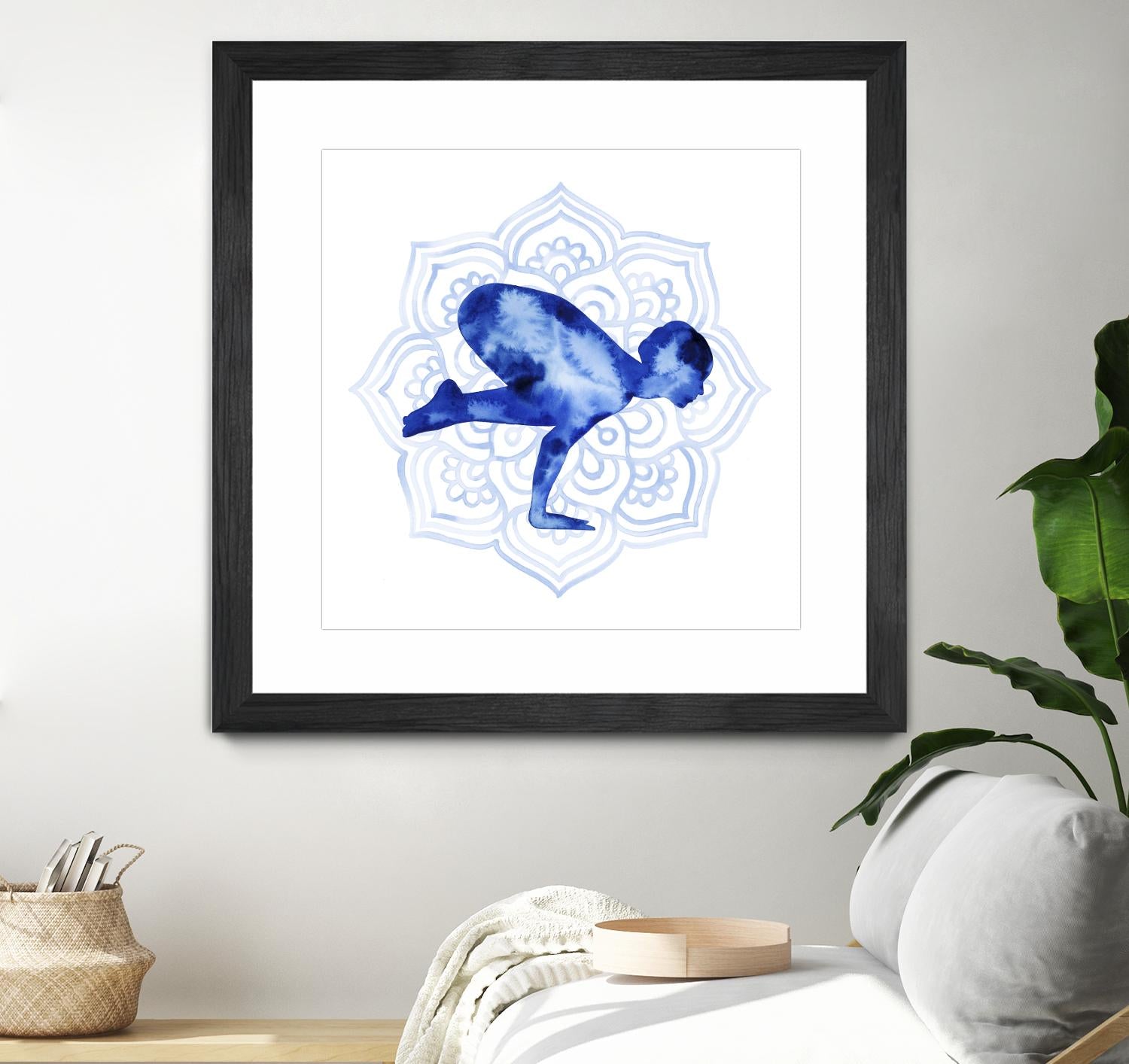 Yoga Flow IV by Grace Popp on GIANT ART - blue leisure