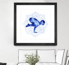 Yoga Flow IV by Grace Popp on GIANT ART - blue leisure