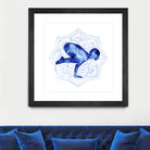 Yoga Flow IV by Grace Popp on GIANT ART - blue leisure