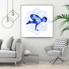 Yoga Flow IV by Grace Popp on GIANT ART - blue leisure