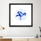 Yoga Flow IV by Grace Popp on GIANT ART - blue leisure