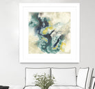 Citron Satellites II by Jennifer Goldberger on GIANT ART - green abstract