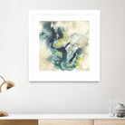 Citron Satellites II by Jennifer Goldberger on GIANT ART - green abstract