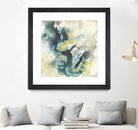 Citron Satellites II by Jennifer Goldberger on GIANT ART - green abstract