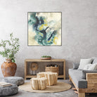 Citron Satellites II by Jennifer Goldberger on GIANT ART - green abstract