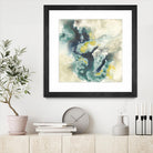 Citron Satellites II by Jennifer Goldberger on GIANT ART - green abstract