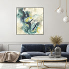 Citron Satellites II by Jennifer Goldberger on GIANT ART - green abstract