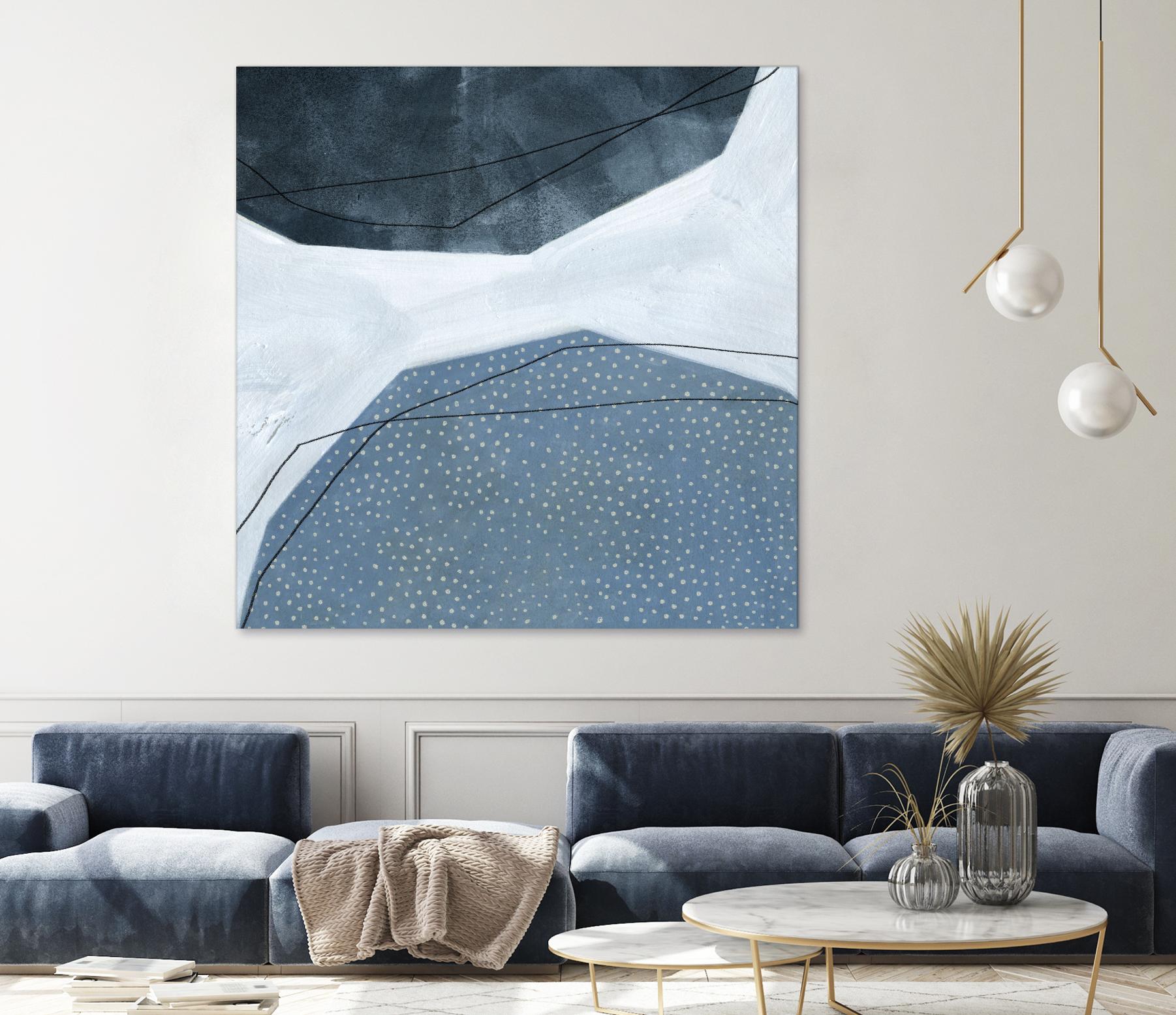 Adjacent Abstraction I by Emma Scarvey on GIANT ART - blue abstract