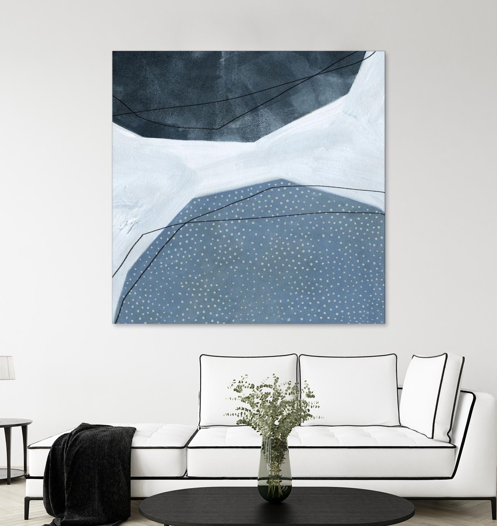 Adjacent Abstraction I by Emma Scarvey on GIANT ART - blue abstract