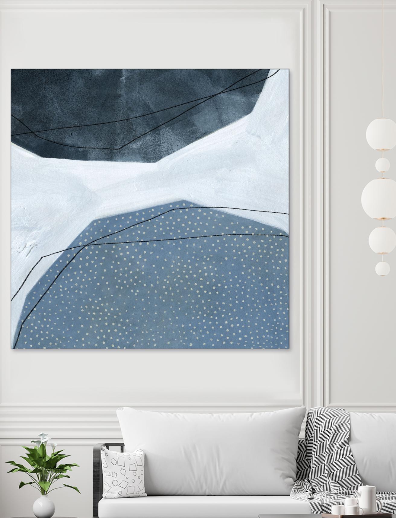 Adjacent Abstraction I by Emma Scarvey on GIANT ART - blue abstract