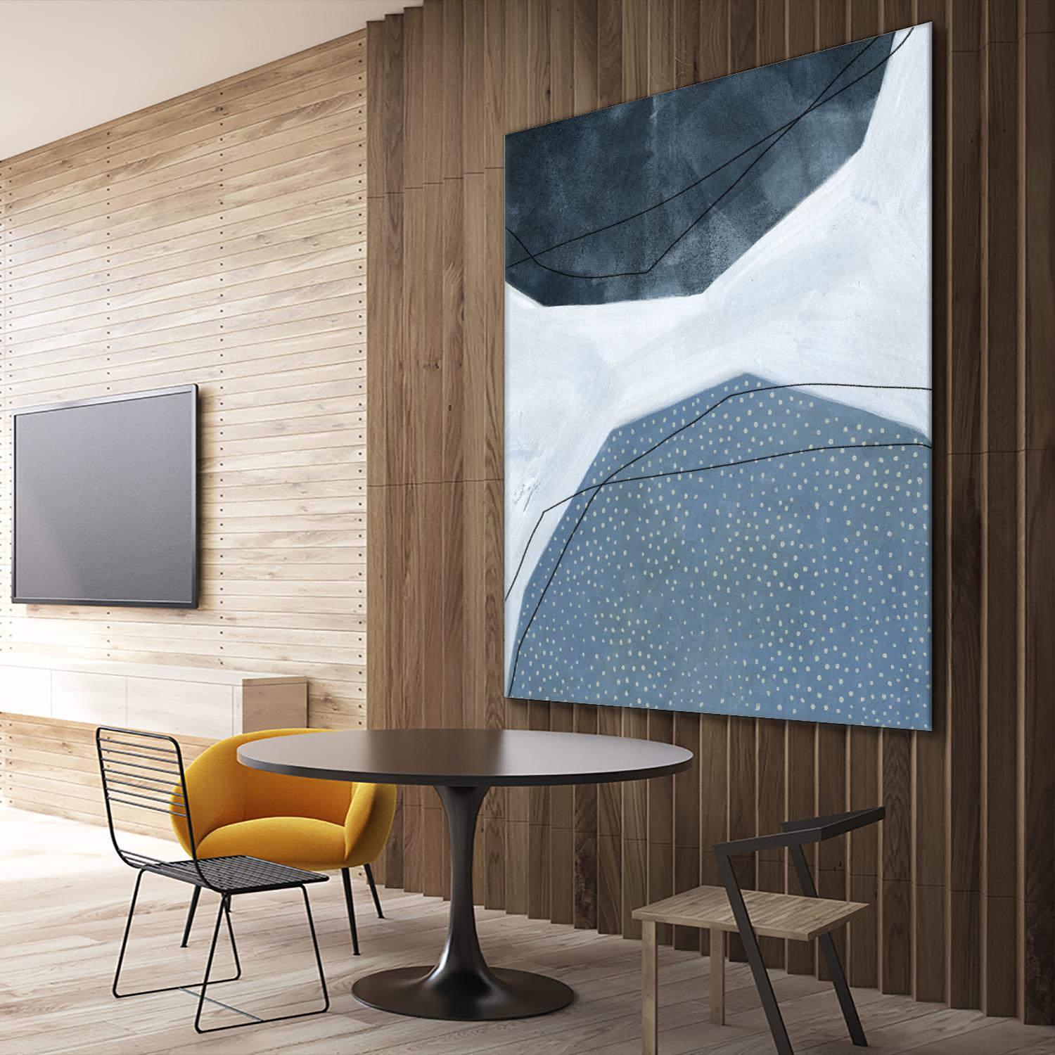 Adjacent Abstraction I by Emma Scarvey on GIANT ART - blue abstract