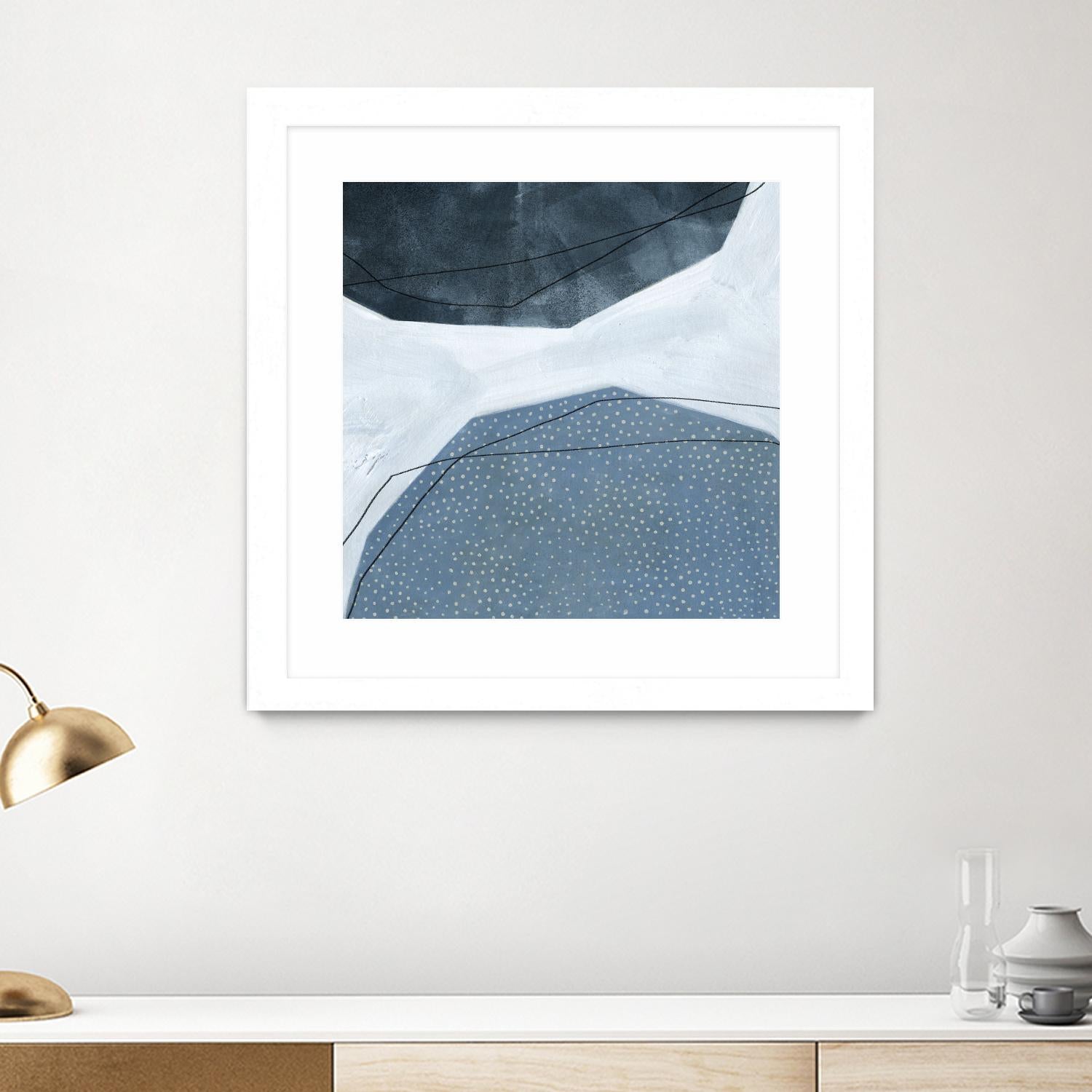 Adjacent Abstraction I by Emma Scarvey on GIANT ART - blue abstract