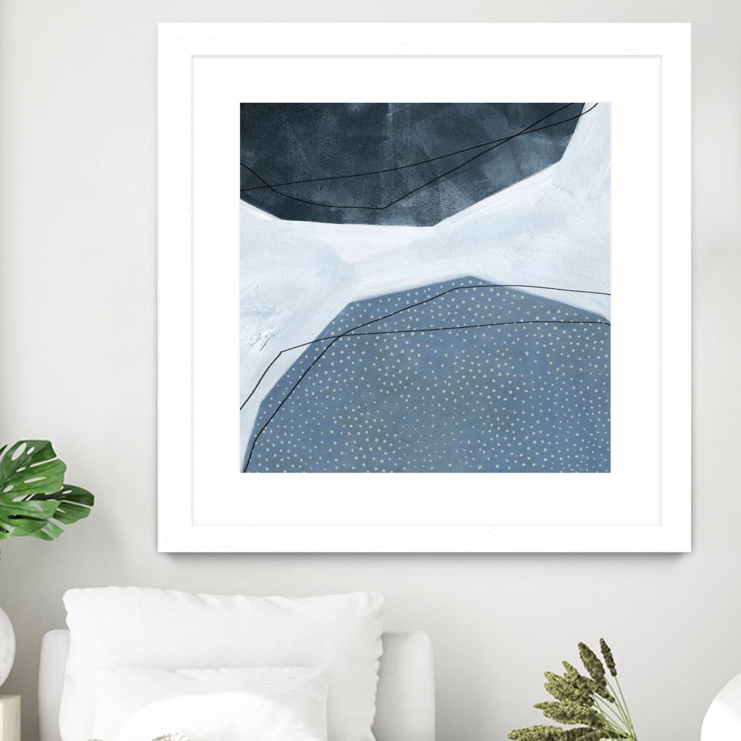 Adjacent Abstraction I by Emma Scarvey on GIANT ART - blue abstract