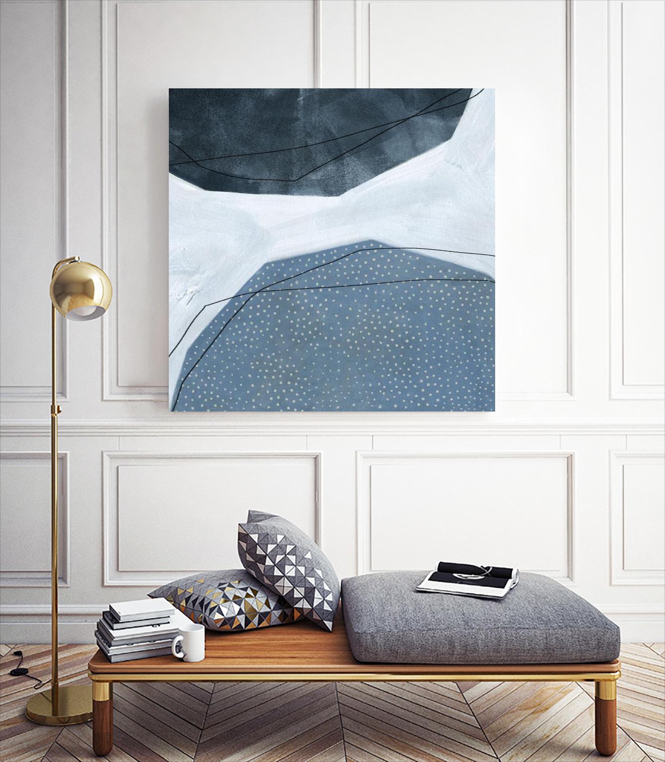 Adjacent Abstraction I by Emma Scarvey on GIANT ART - blue abstract