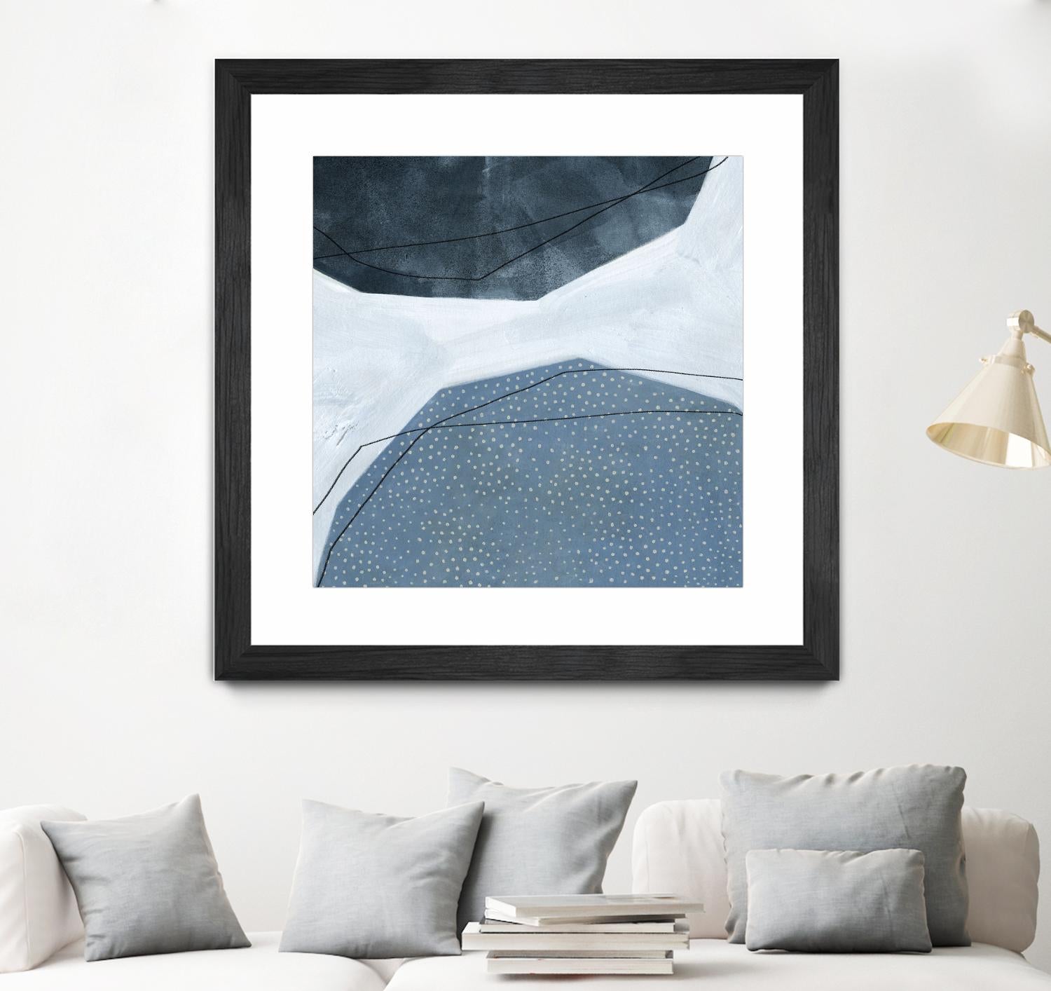 Adjacent Abstraction I by Emma Scarvey on GIANT ART - blue abstract