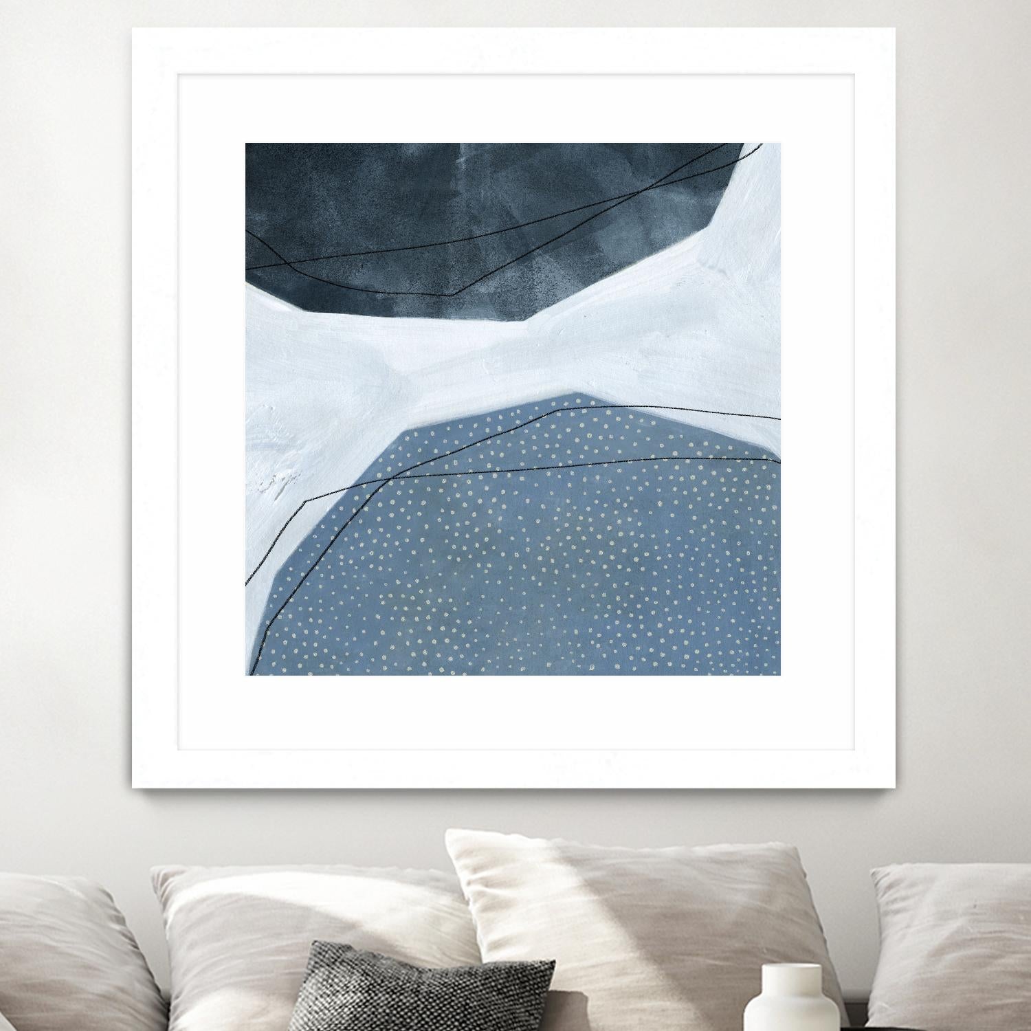 Adjacent Abstraction I by Emma Scarvey on GIANT ART - blue abstract
