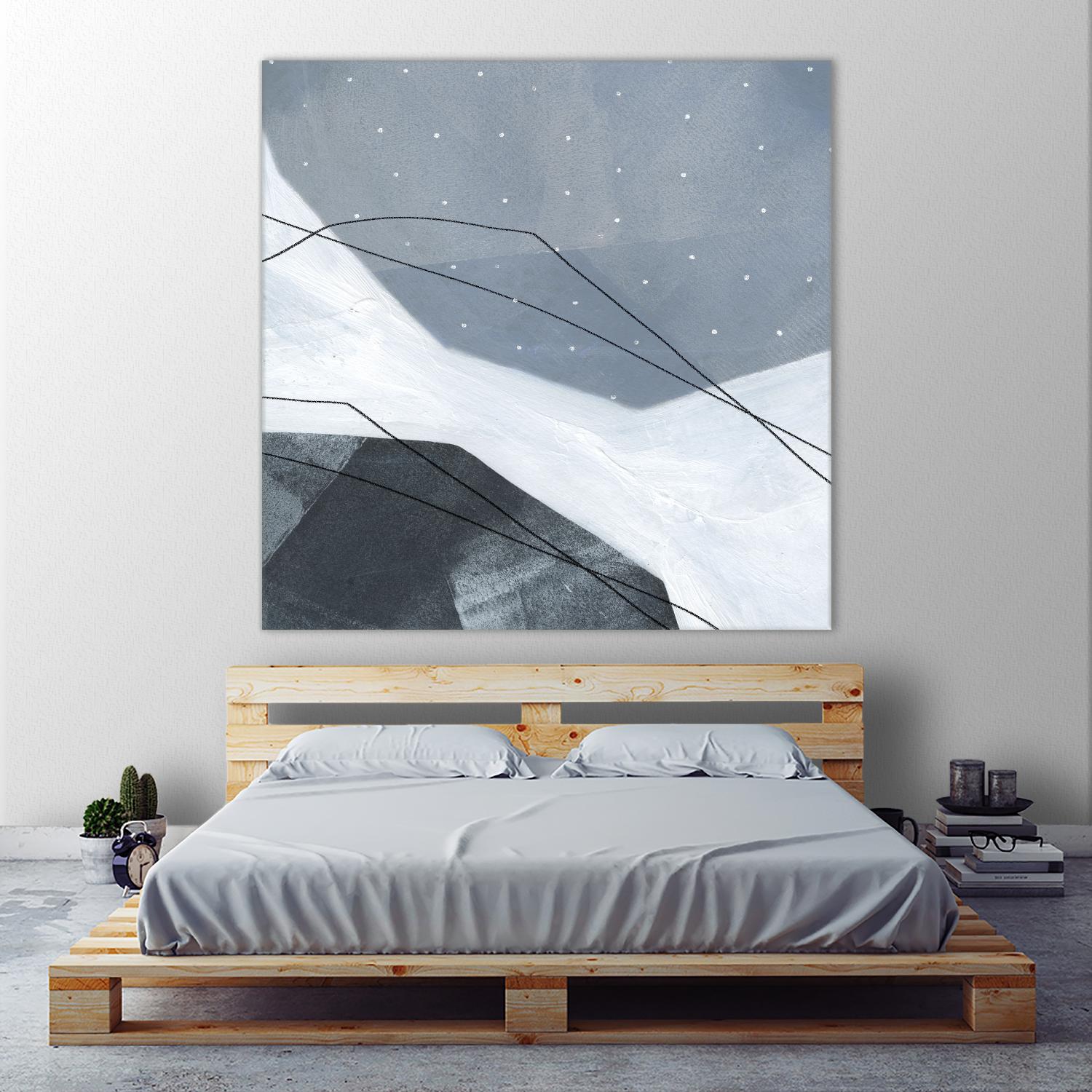 Adjacent Abstraction IV by Emma Scarvey on GIANT ART - blue abstract