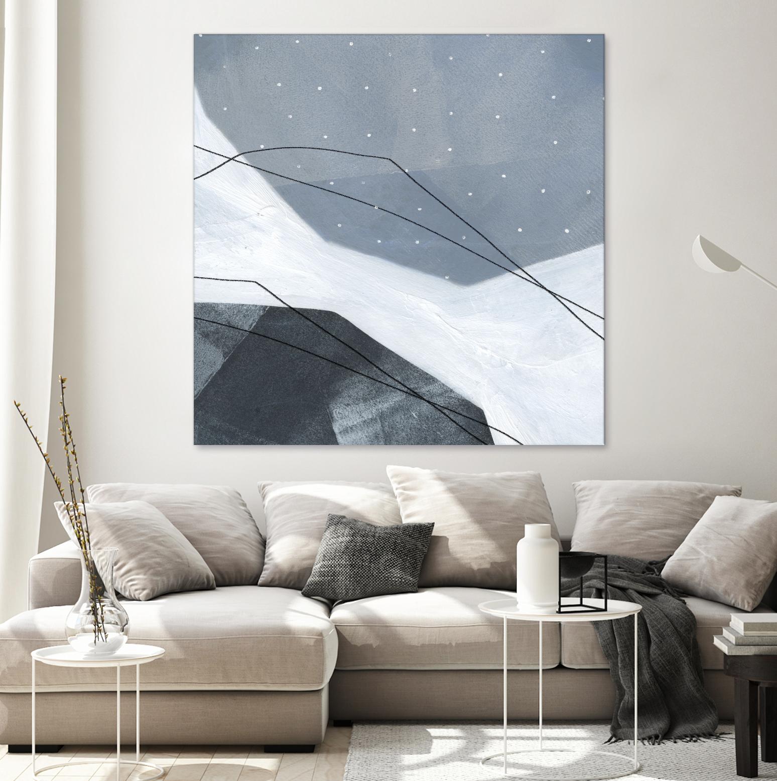 Adjacent Abstraction IV by Emma Scarvey on GIANT ART - blue abstract