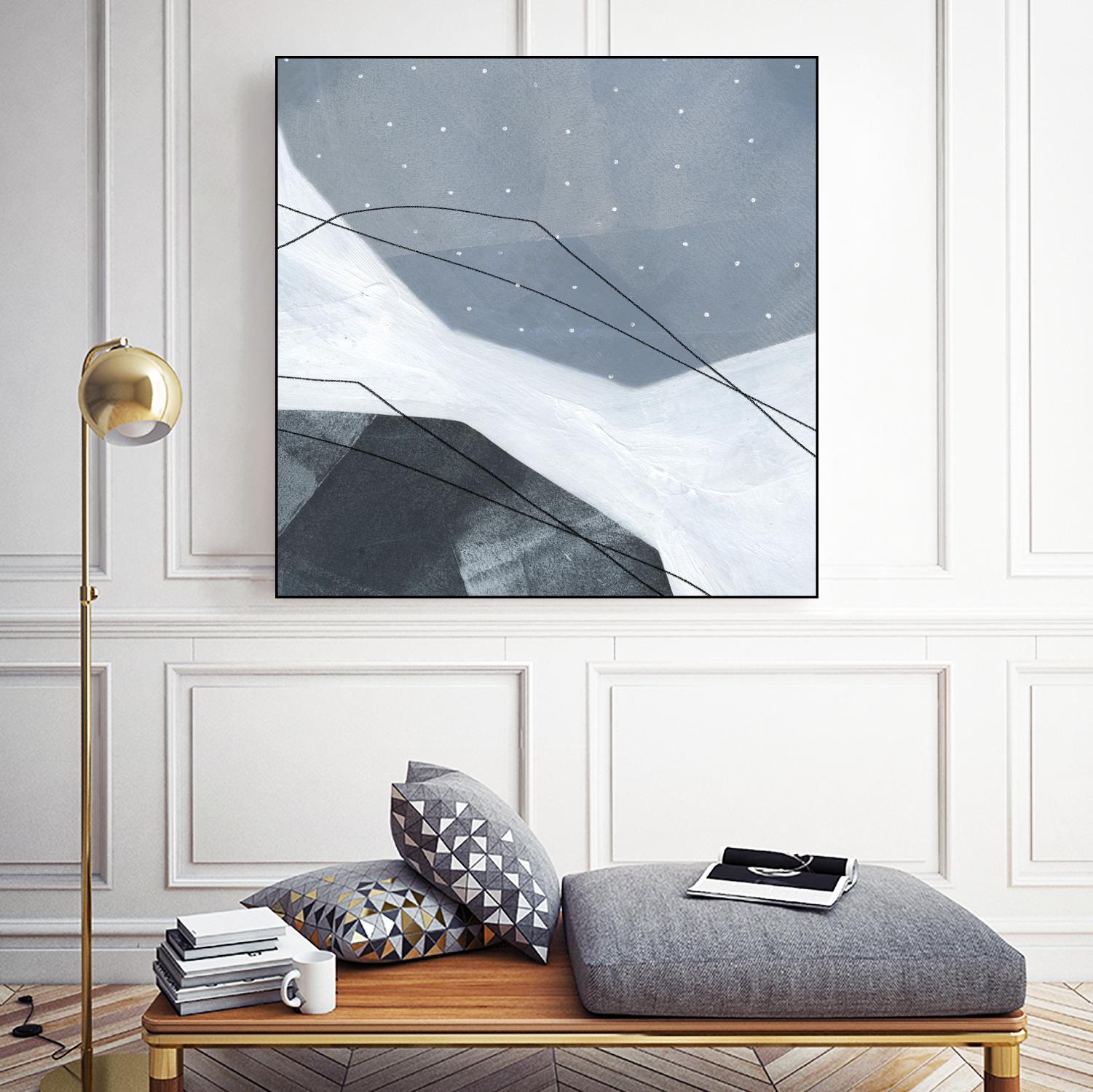 Adjacent Abstraction IV by Emma Scarvey on GIANT ART - blue abstract