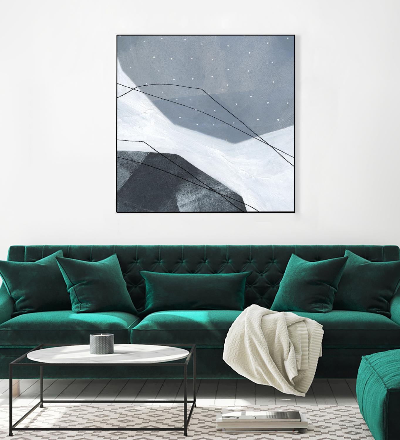 Adjacent Abstraction IV by Emma Scarvey on GIANT ART - blue abstract