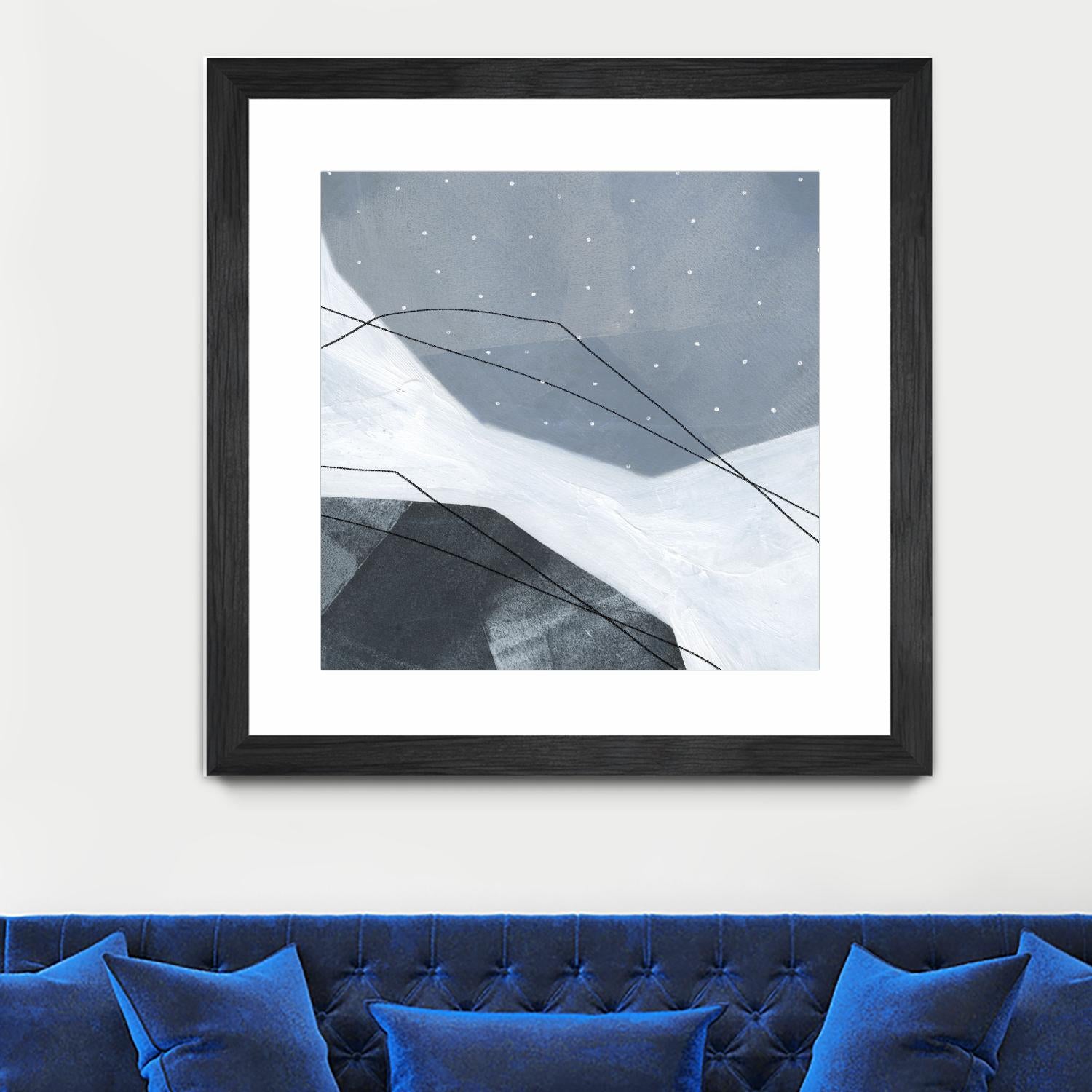 Adjacent Abstraction IV by Emma Scarvey on GIANT ART - blue abstract