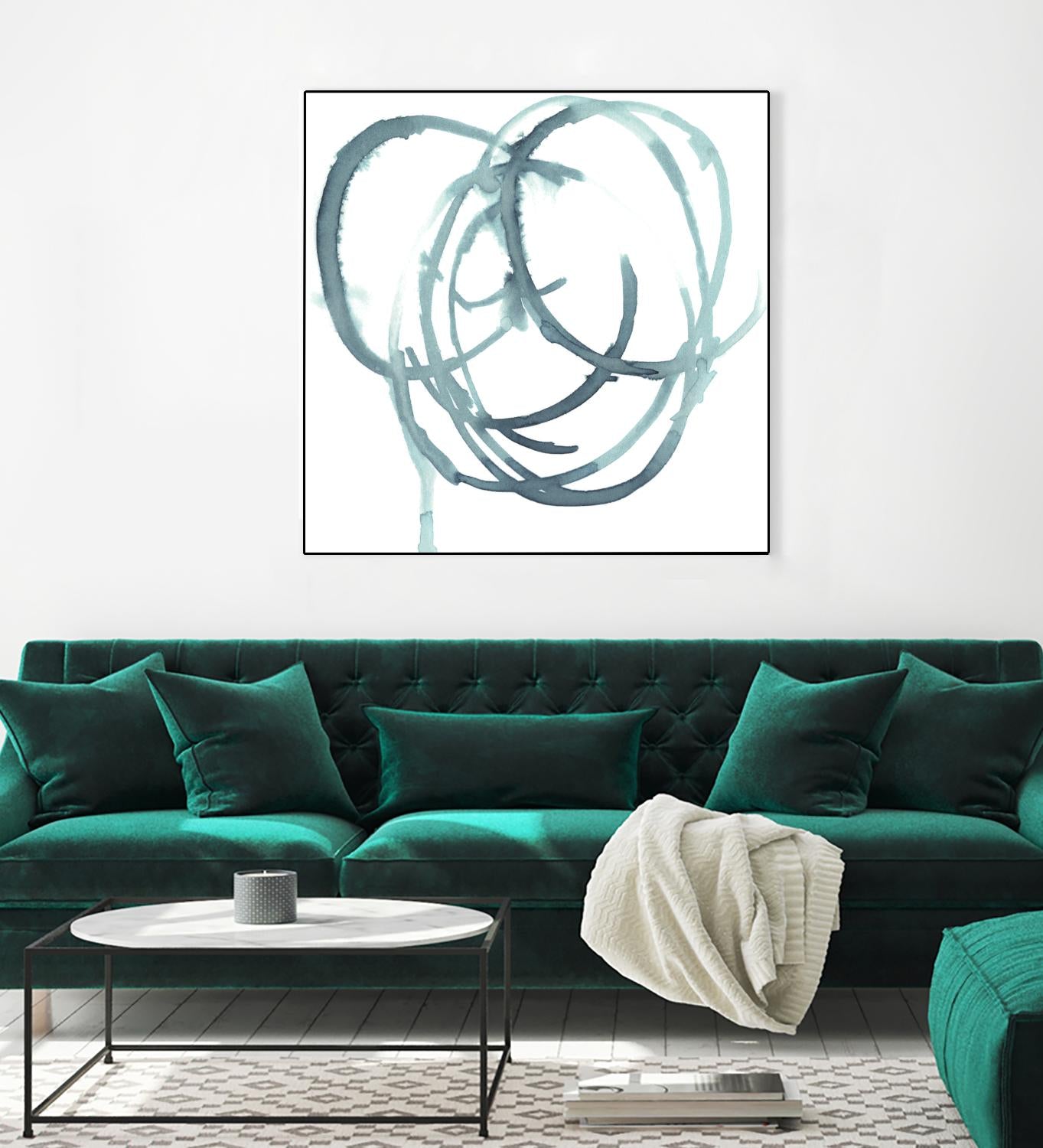 Dizzy I by Jennifer Paxton Parker on GIANT ART - green abstract