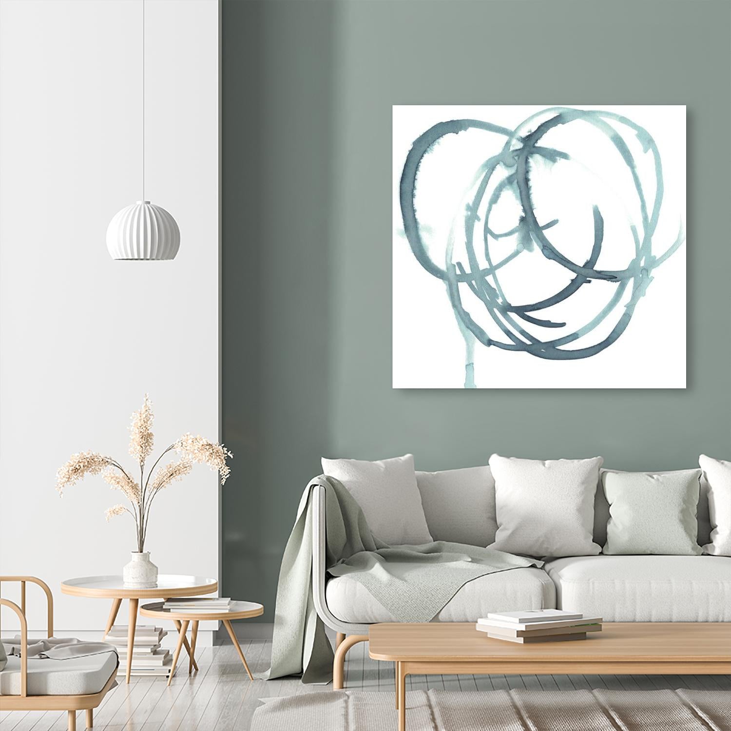 Dizzy I by Jennifer Paxton Parker on GIANT ART - green abstract