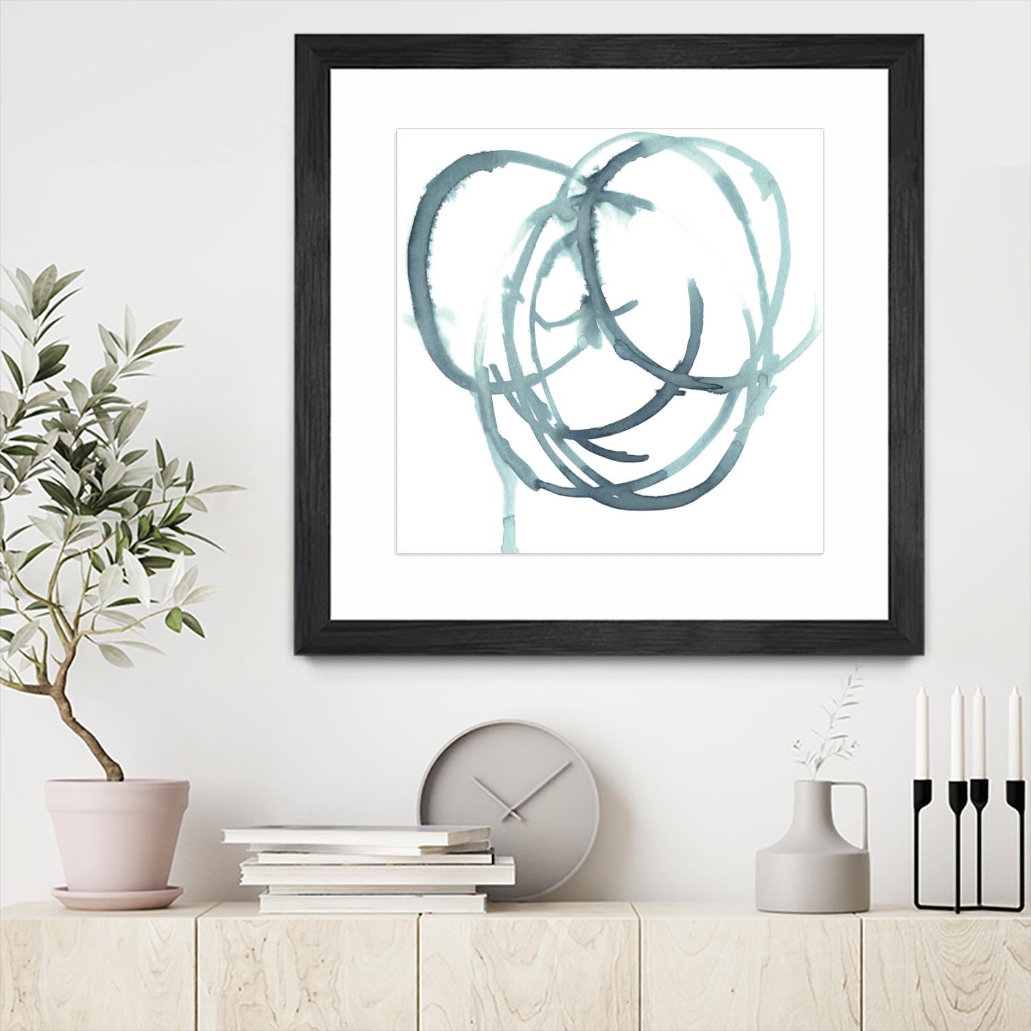 Dizzy I by Jennifer Paxton Parker on GIANT ART - green abstract