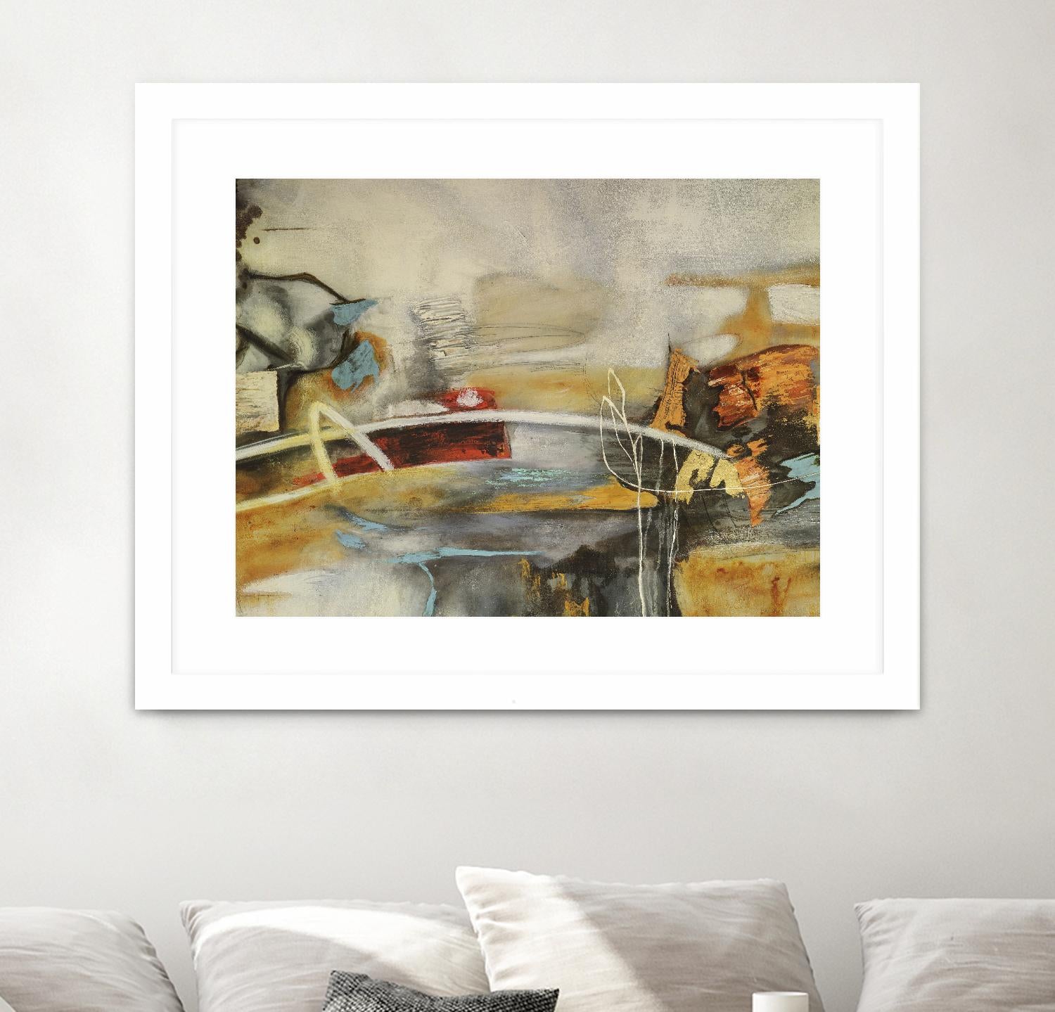 Composicion I by Gabriela Villarreal on GIANT ART - yellow abstract