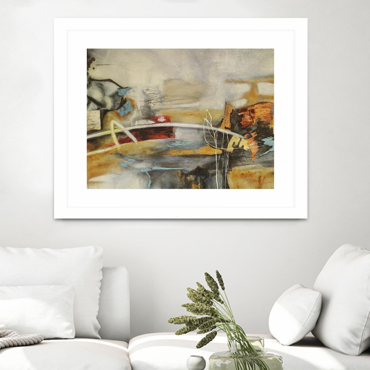 Composicion I by Gabriela Villarreal on GIANT ART - yellow abstract