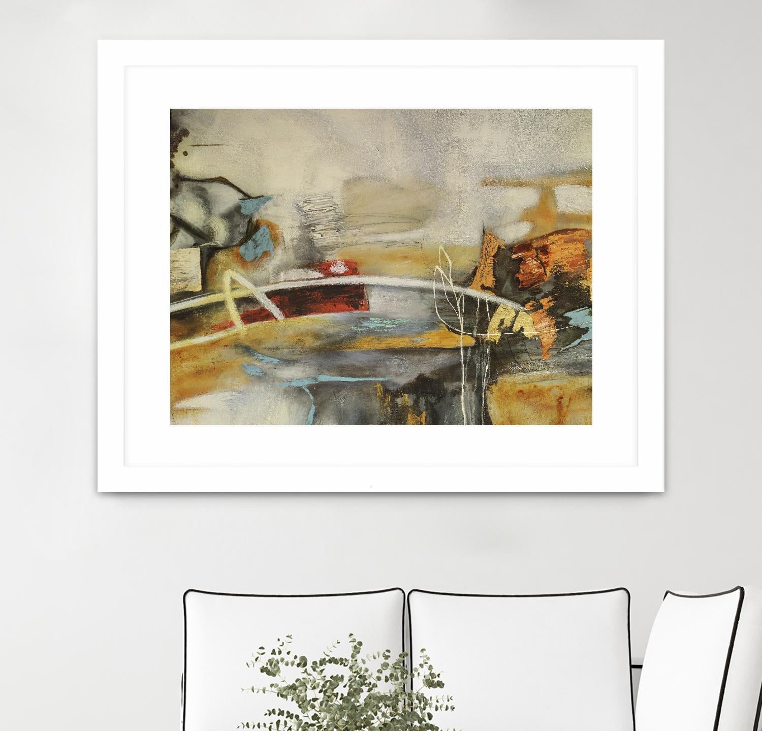 Composicion I by Gabriela Villarreal on GIANT ART - yellow abstract