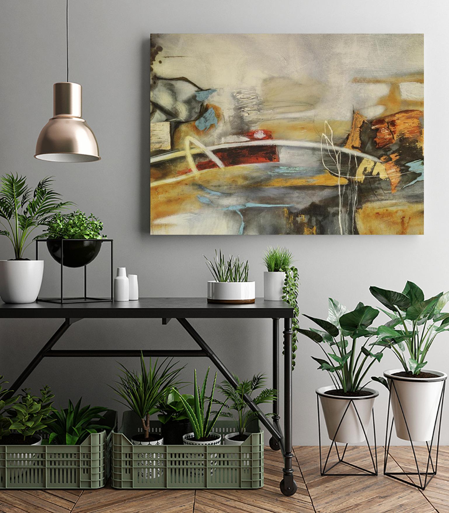 Composicion I by Gabriela Villarreal on GIANT ART - yellow abstract