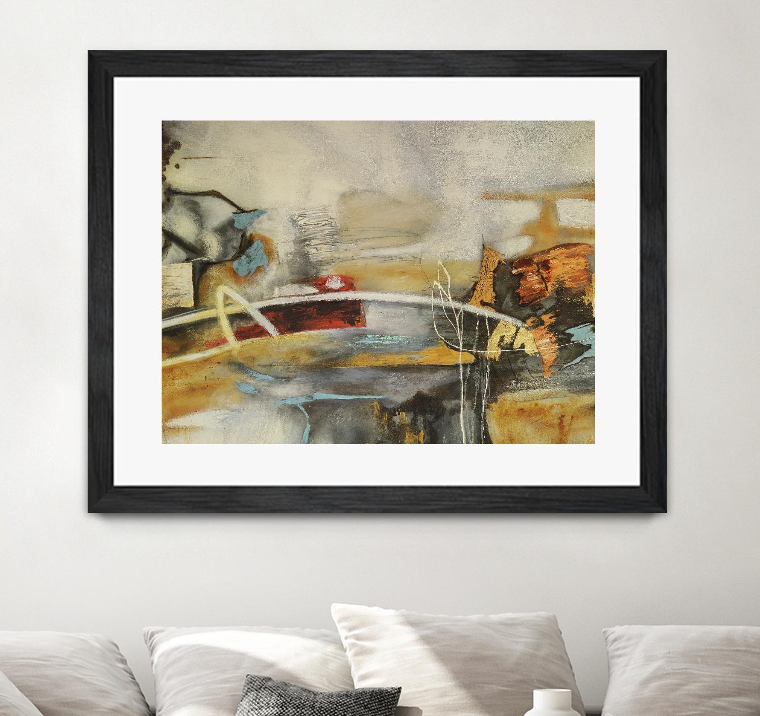 Composicion I by Gabriela Villarreal on GIANT ART - yellow abstract