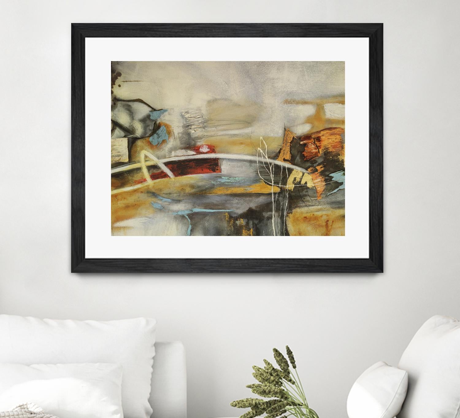 Composicion I by Gabriela Villarreal on GIANT ART - yellow abstract