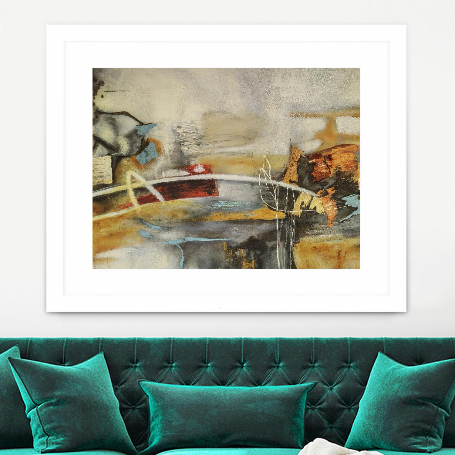 Composicion I by Gabriela Villarreal on GIANT ART - yellow abstract