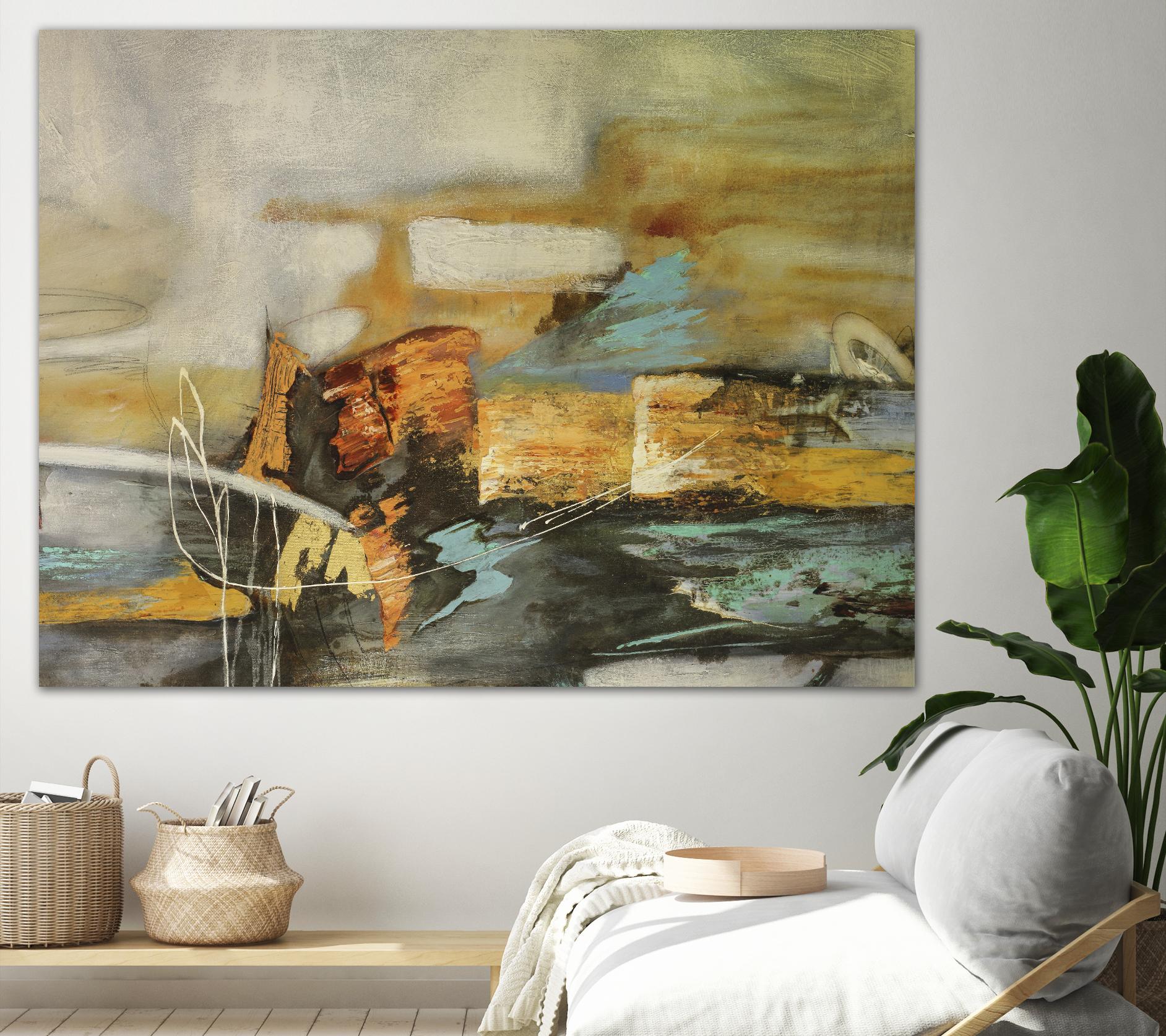 Composicion II by Gabriela Villarreal on GIANT ART - yellow abstract