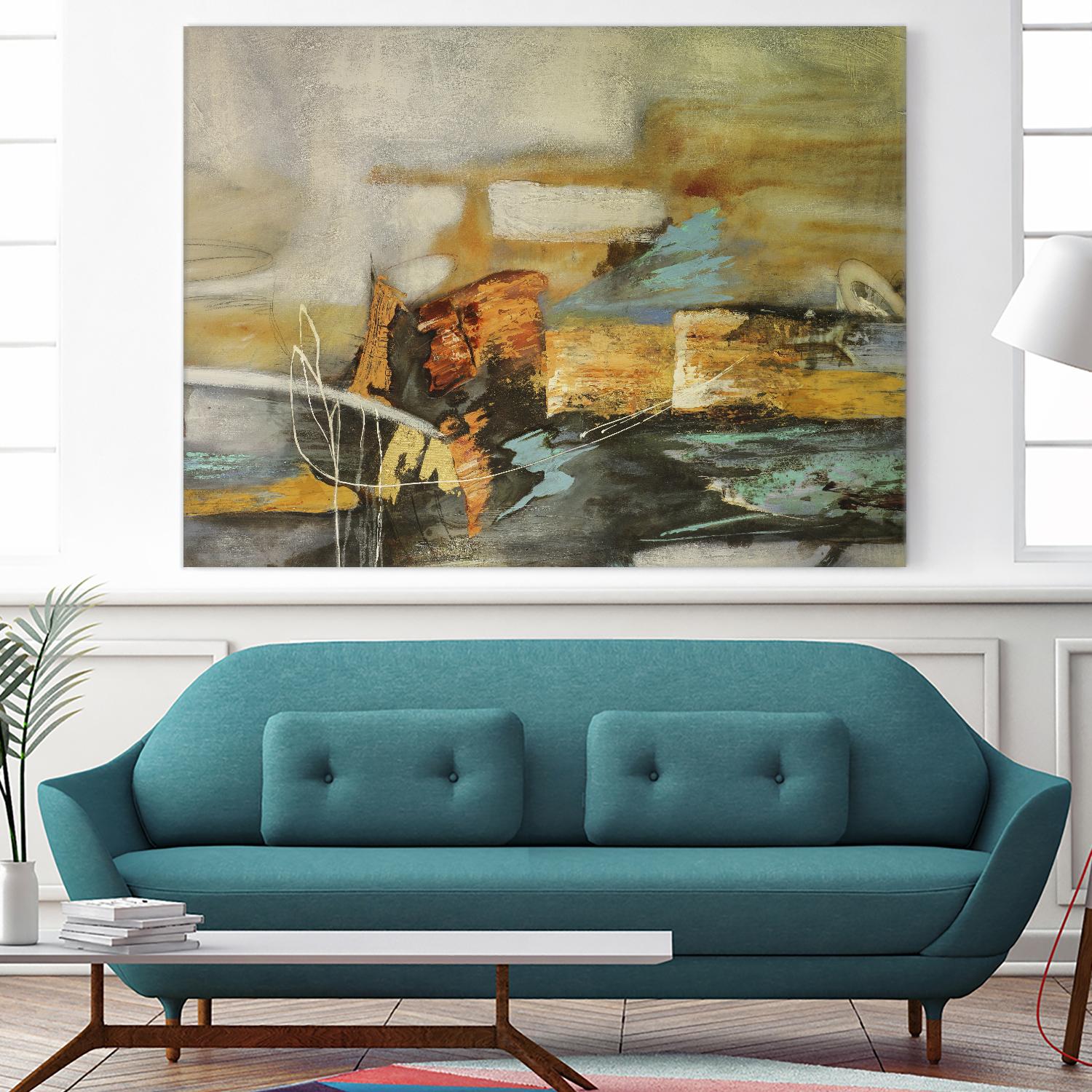 Composicion II by Gabriela Villarreal on GIANT ART - yellow abstract