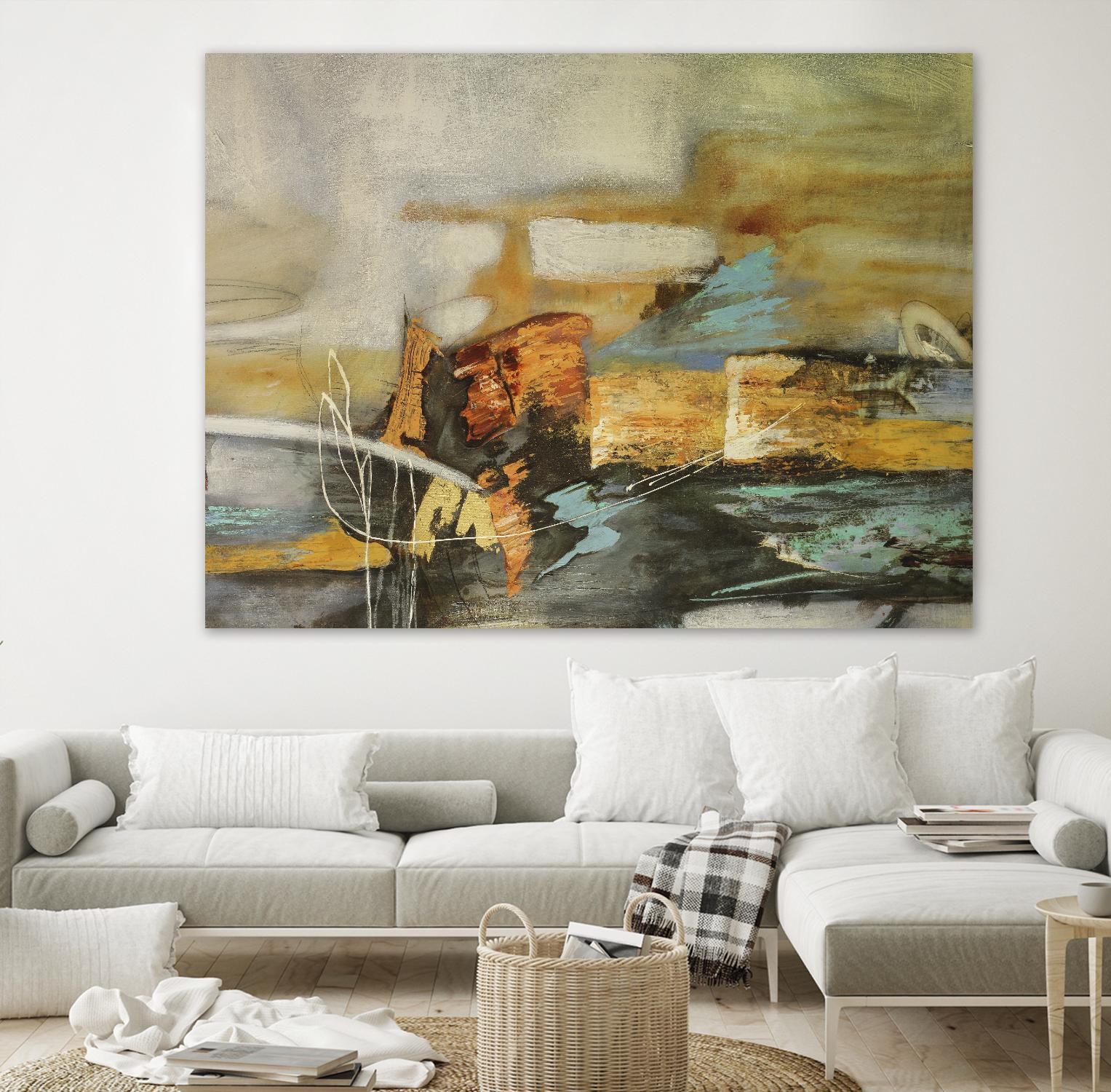 Composicion II by Gabriela Villarreal on GIANT ART - yellow abstract