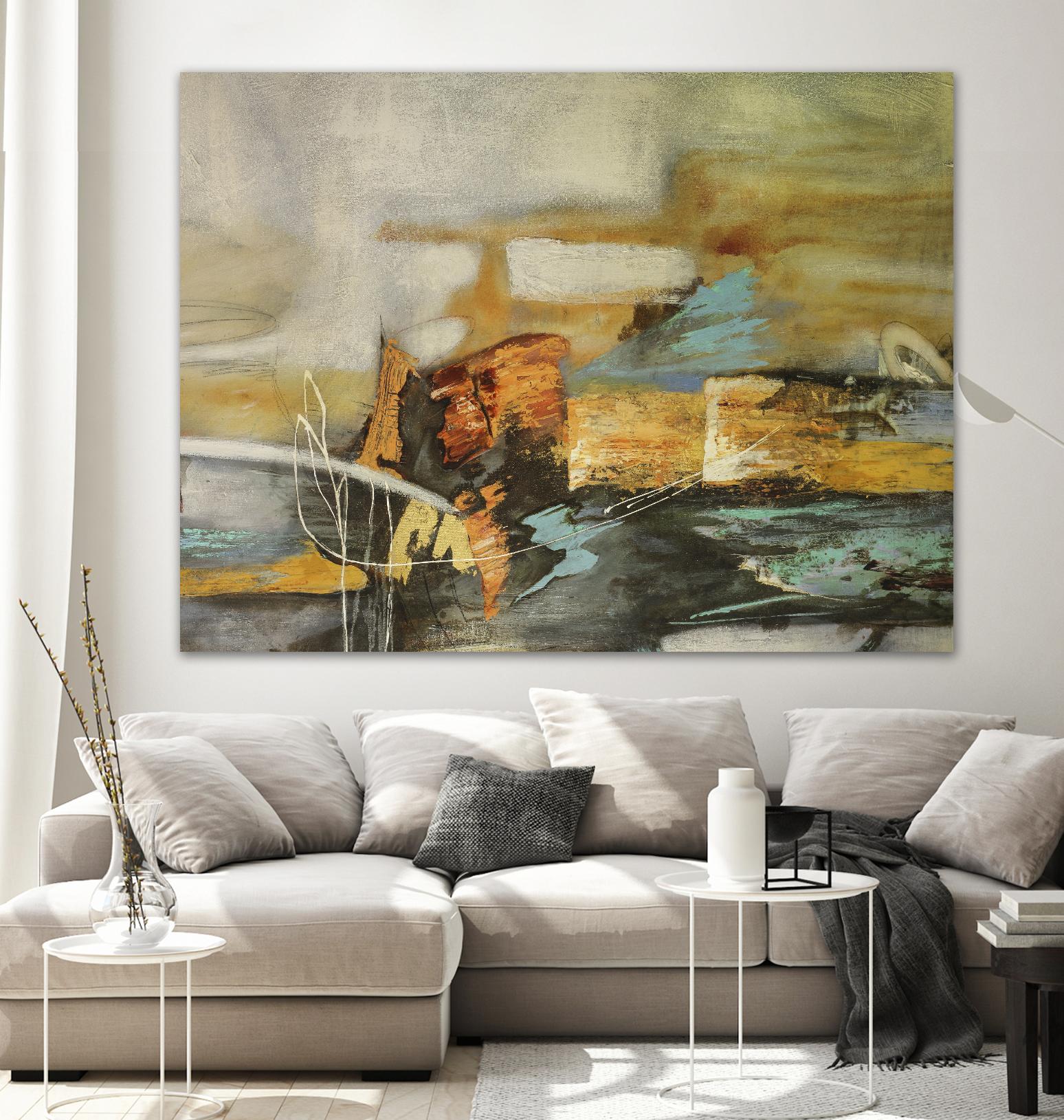 Composicion II by Gabriela Villarreal on GIANT ART - yellow abstract