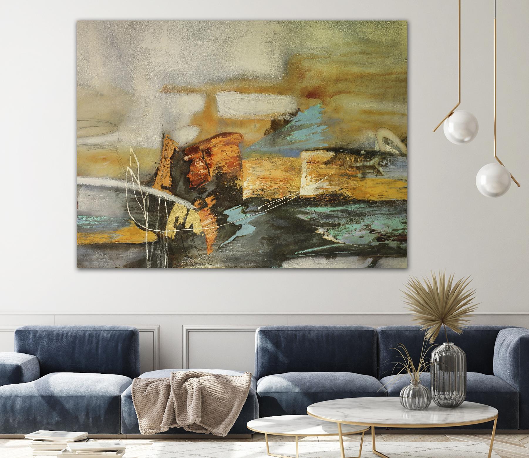 Composicion II by Gabriela Villarreal on GIANT ART - yellow abstract