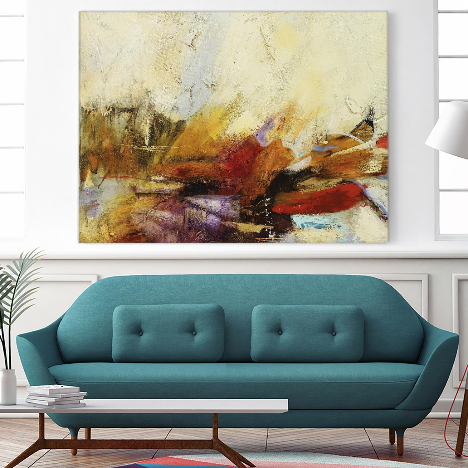 Feteen II by Gabriela Villarreal on GIANT ART - pink abstract