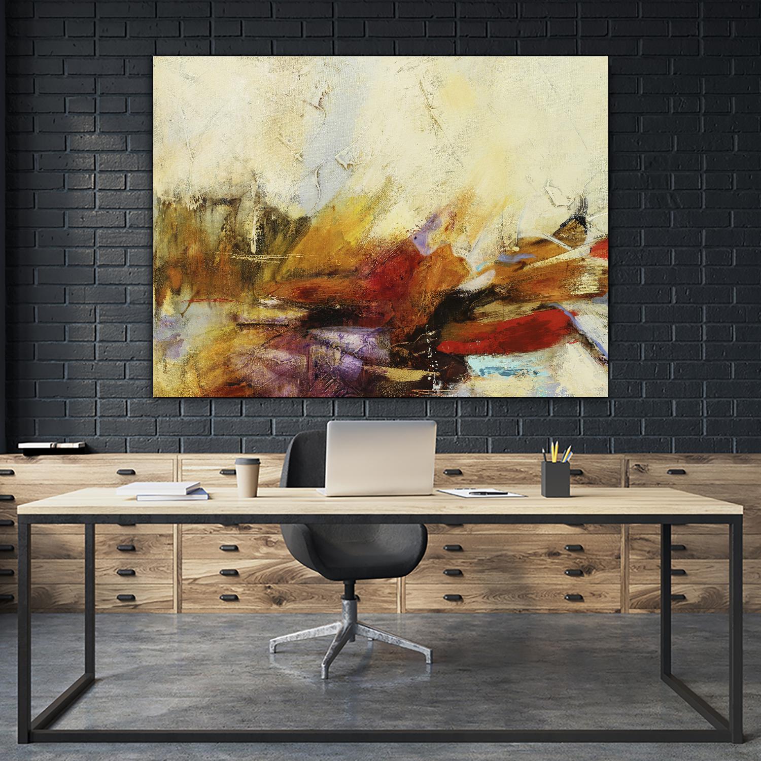 Feteen II by Gabriela Villarreal on GIANT ART - pink abstract